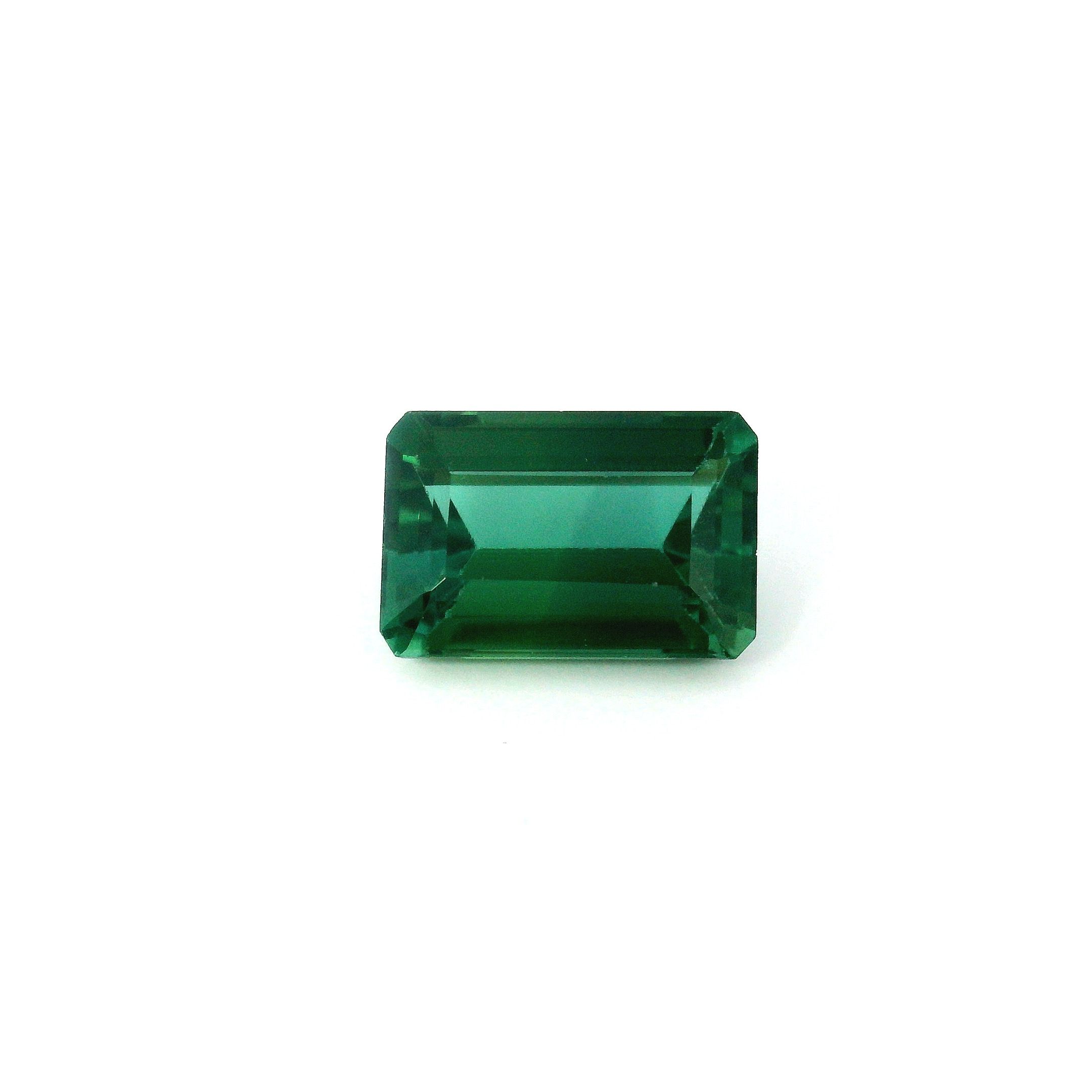 Turmalin 1,74 ct, zielony, szlif ośmiokątny