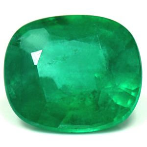 Szmaragd 1,98 ct, zielony, szlif cushion