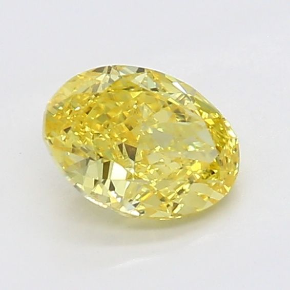 0.44 CT Fancy Vivid Yellow OVAL