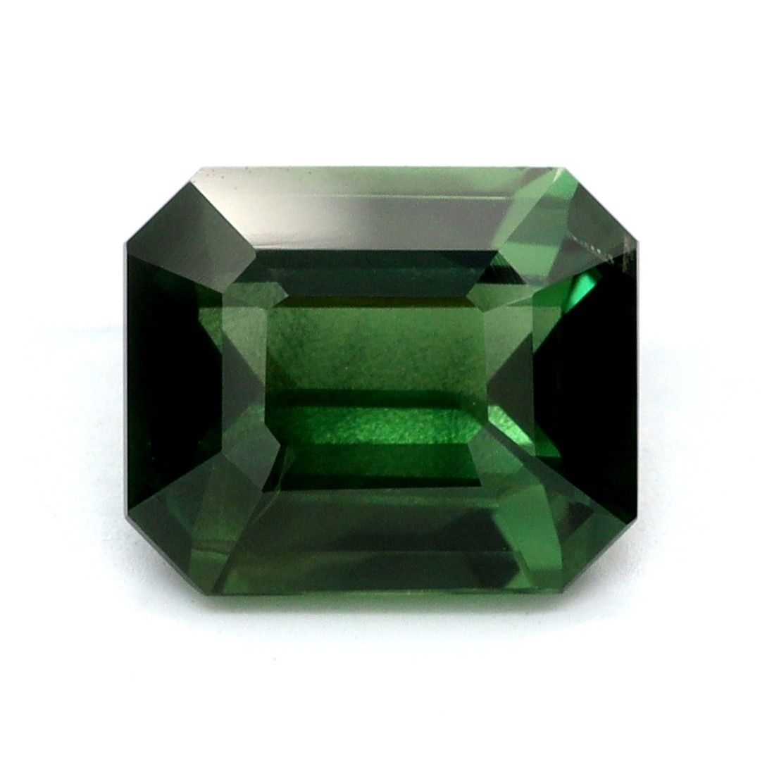 SAPPHIRE FACETED 1.67ct GREEN EC MADAGASCAR HEATED