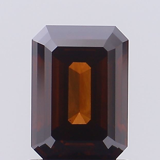 0.93 CT Fancy Deep Orange EMERALD