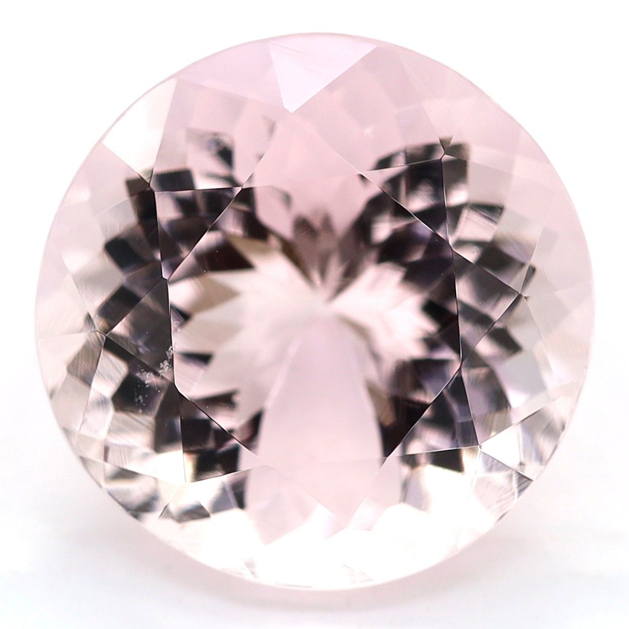 Morganit 4,61 ct, różowy, szlif okrągły