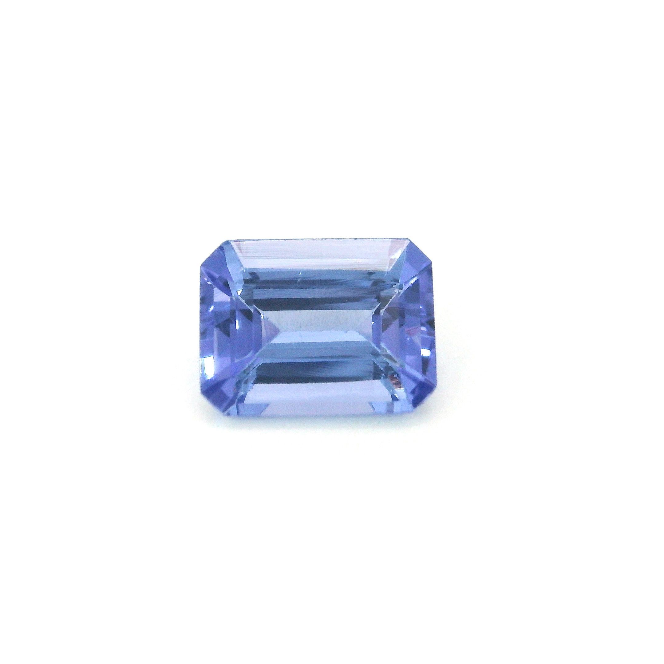 Tanzanit 2,36 ct, fioletowy, szlif szmaragdowy