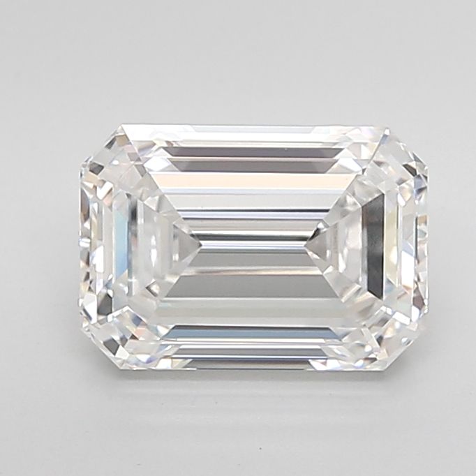 Diamant Émeraude 3.01 ct - Couleur E - Pureté VVS2
