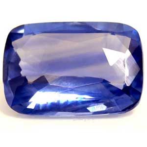 Szafir 1,00 ct, niebieski, szlif cushion