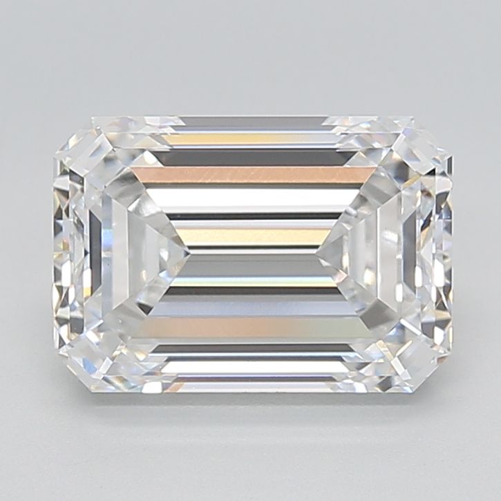 Diamant Émeraude 3.99 ct - Couleur D - Pureté VVS2