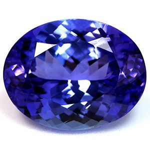 Tanzanit 3,79 ct, niebieski, szlif owalny