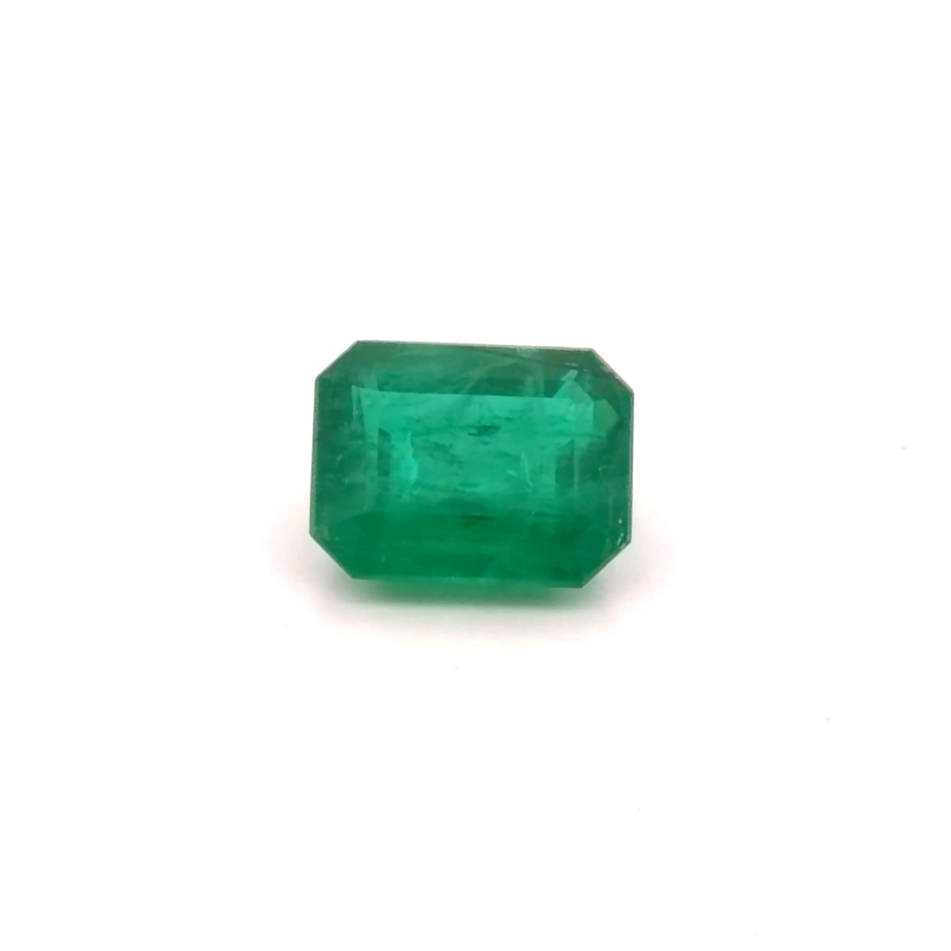 Szmaragd 3,86 ct, zielony, szlif ośmiokątny