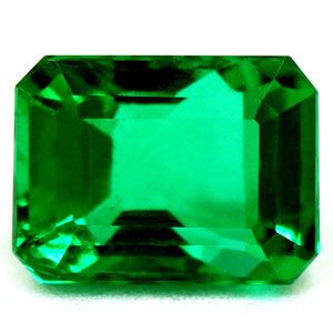 Szmaragd 1,27 ct, zielony, szlif szmaragdowy