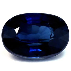 Szafir 2,25 ct, morski, szlif owalny