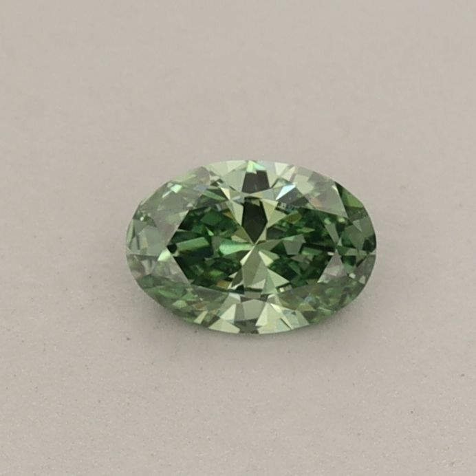 0.24 CT Fancy Vivid Green OVAL
