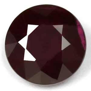 Rubin 1,97 ct, czerwony, szlif okrągły