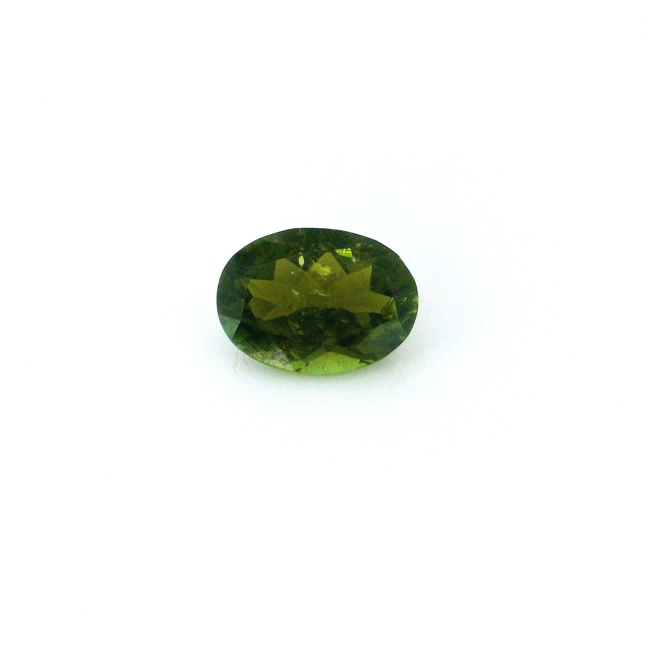 Turmalin 1,18 ct, zielony, szlif owalny