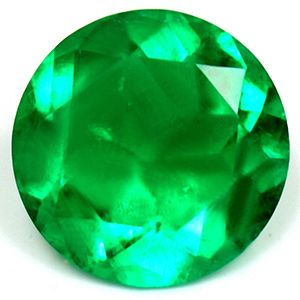 Szmaragd 1,14 ct, zielony, szlif okrągły