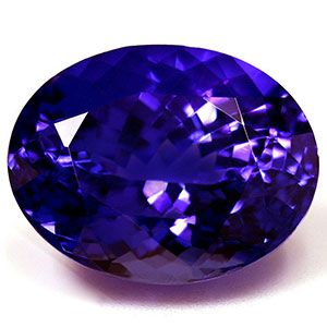 Tanzanit 6,76 ct, niebieski, szlif owalny