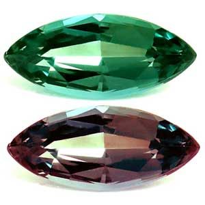 ALEXANDRITE FACETED 0.11ct GREEN Blue Green to Intense Purple EC BRAZIL NONE