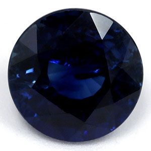 Szafir 2,19 ct, niebieski, szlif okrągły