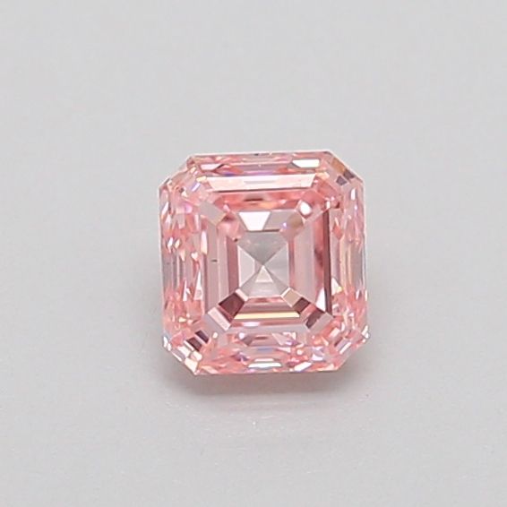 0.37 CT Fancy Light Pink ASSCHER