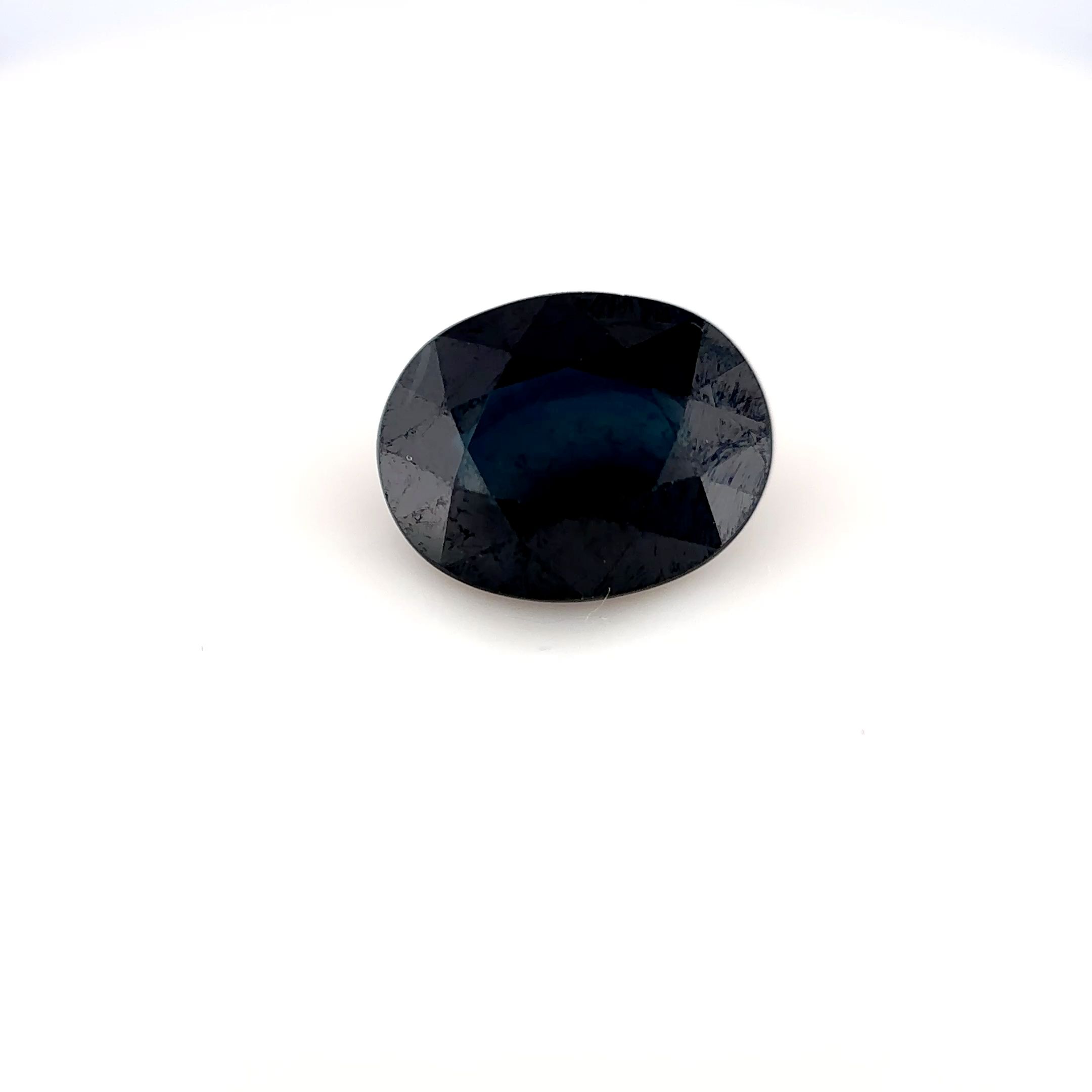 Szafir 2,39 ct, niebieski, szlif owalny