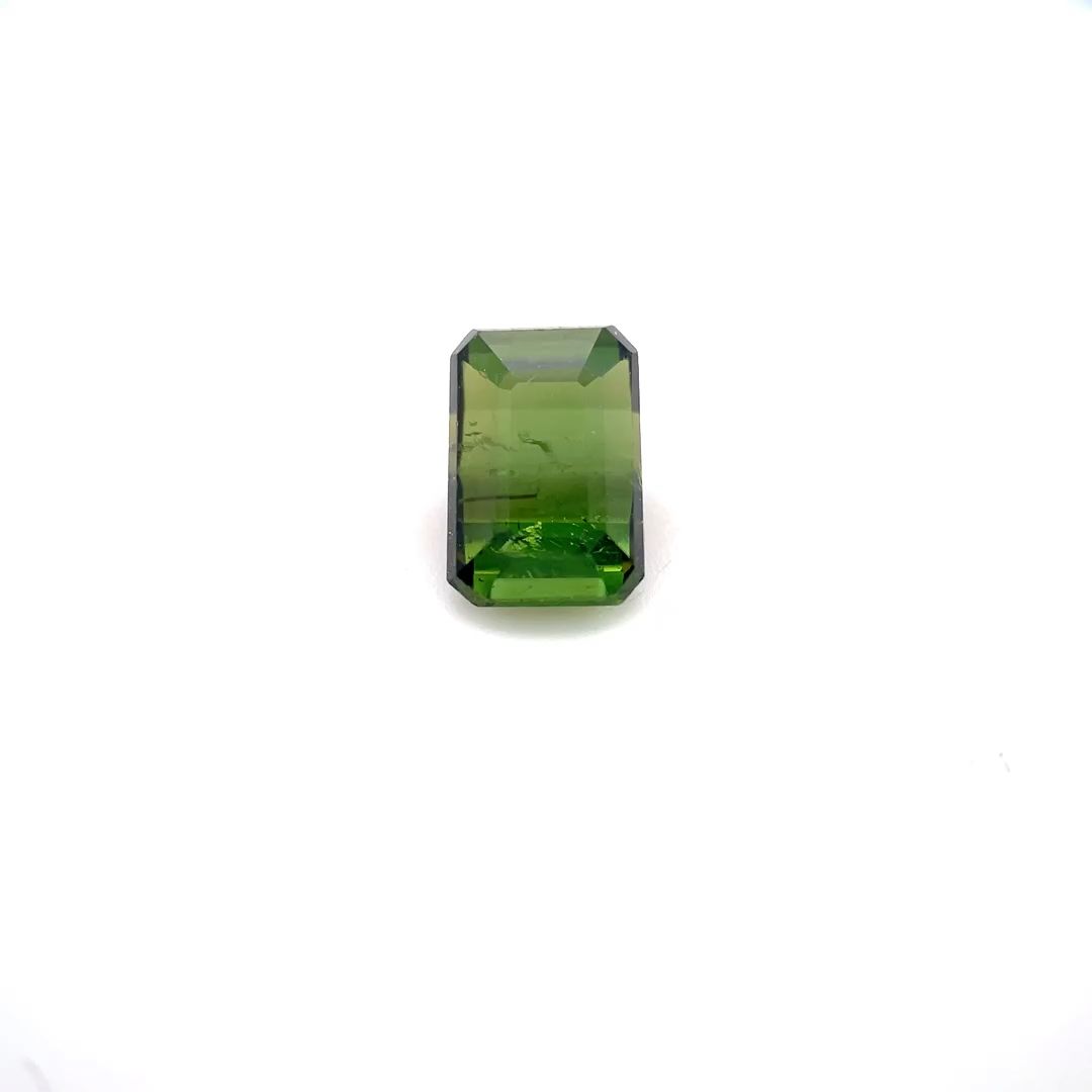 Turmalin 1,31 ct, zielony, szlif ośmiokątny