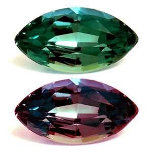ALEXANDRITE FACETED 0.09ct GREEN Blue Green to Intense Purple EC BRAZIL NONE