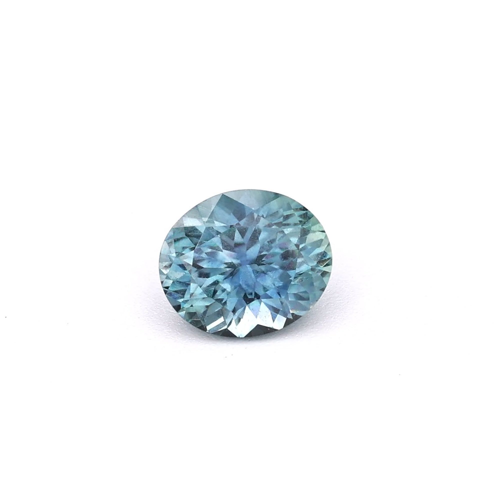 SAPPHIRE FACETED 0.86ct GREEN Blue Green EC UNITEDSTATES HEATED