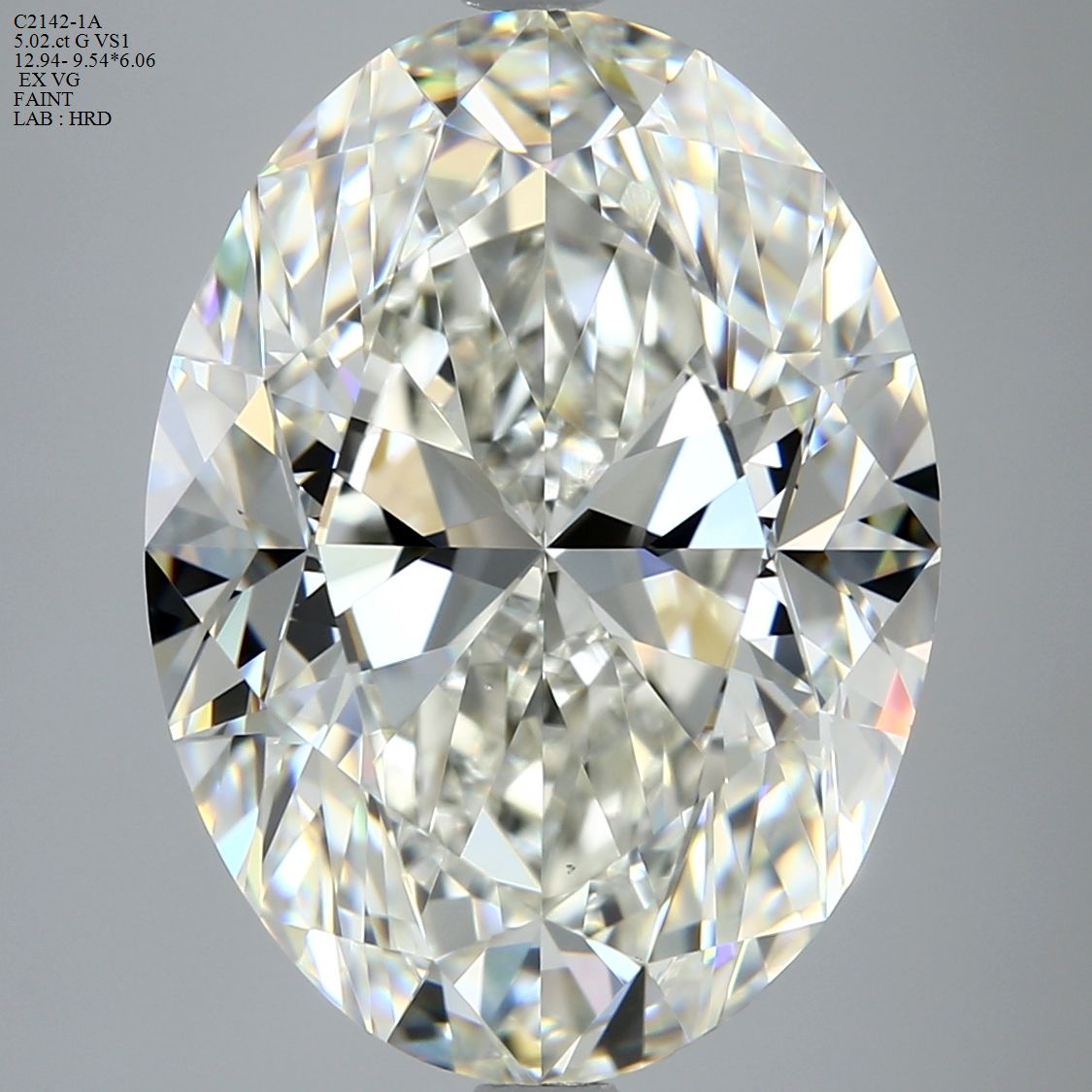 Prírodný diamant oval, VS1,...