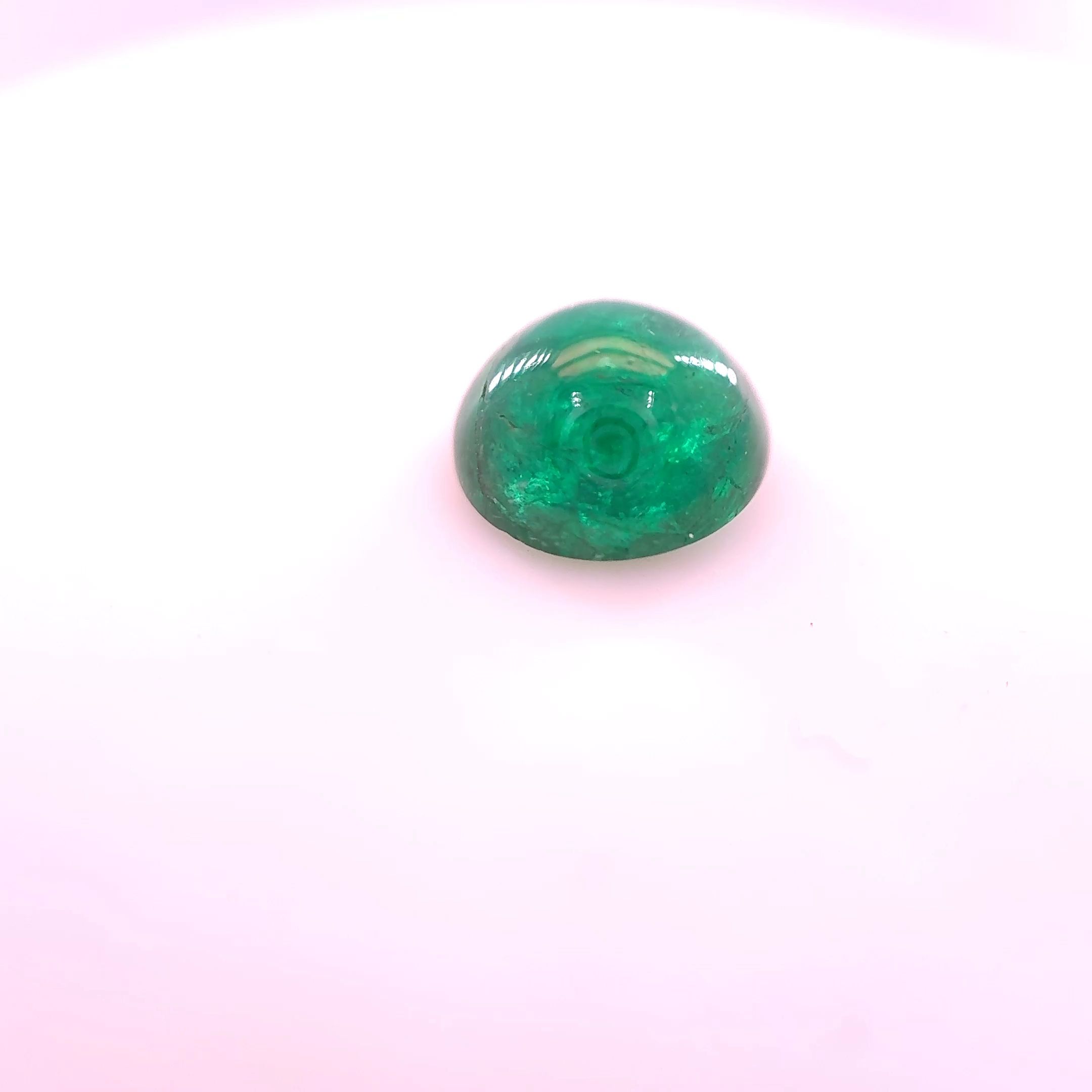 Szmaragd 1,18 ct, zielony, kaboszon