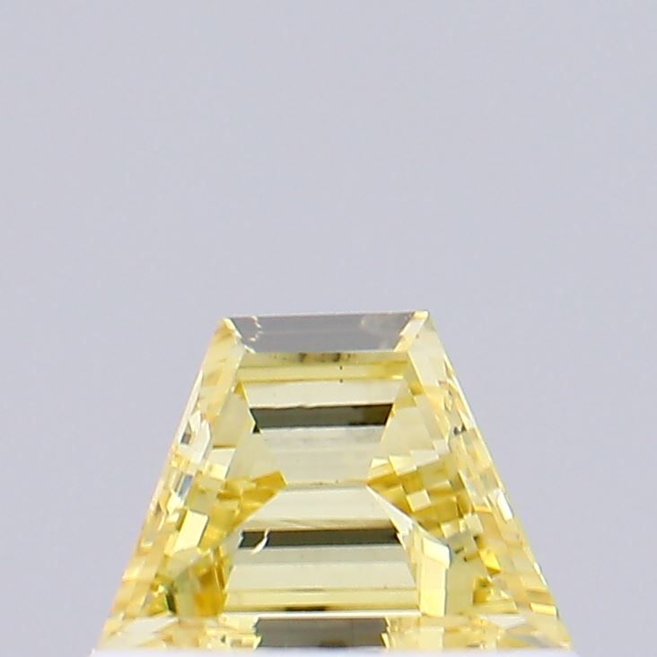 0.32 CT Fancy Vivid Yellow TRAPEZOID