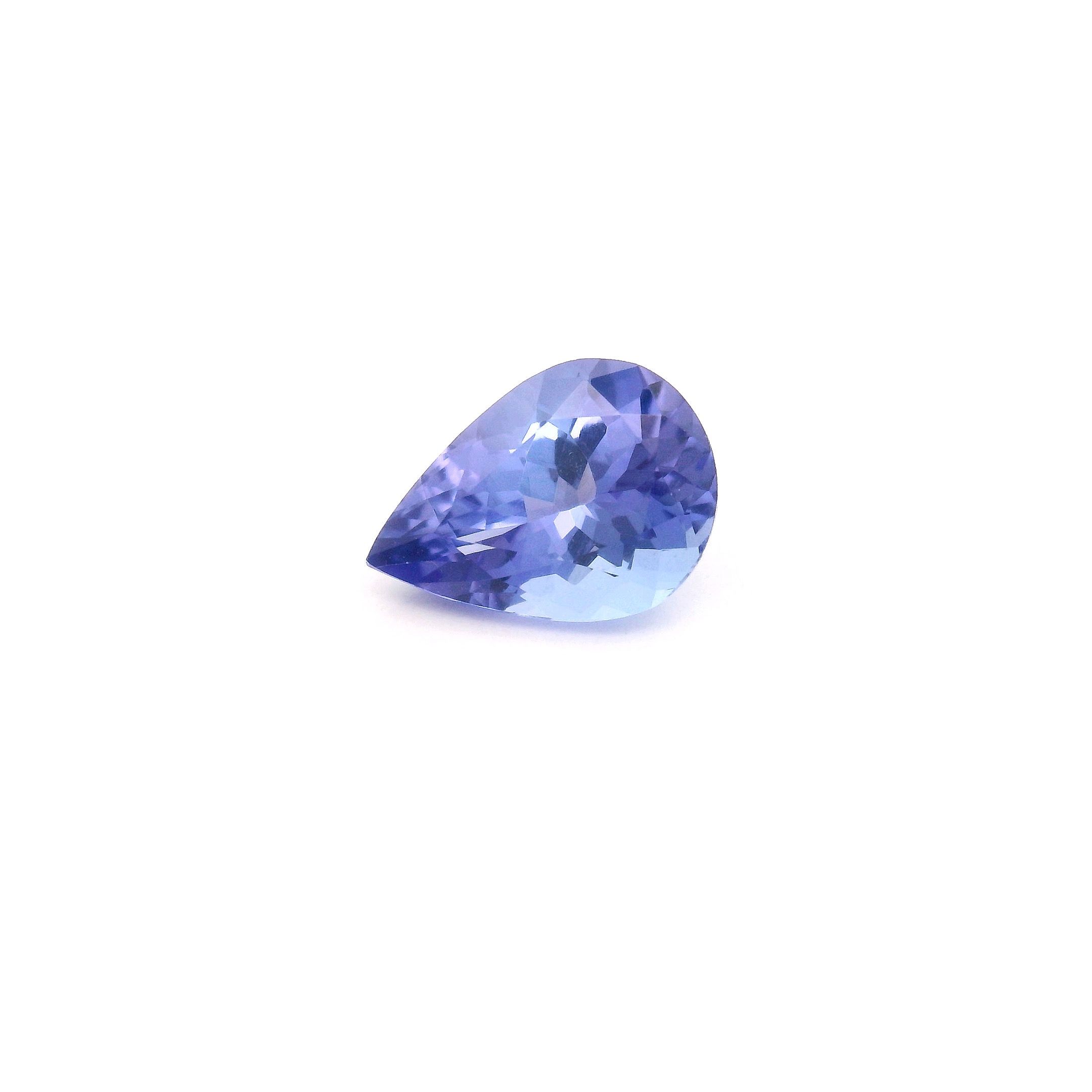 TANZANITE FACETED 0.99ct BLUE Intense EC TANZANIA HEATED