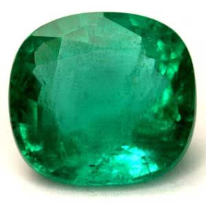 Szmaragd 1,89 ct, zielony, szlif cushion