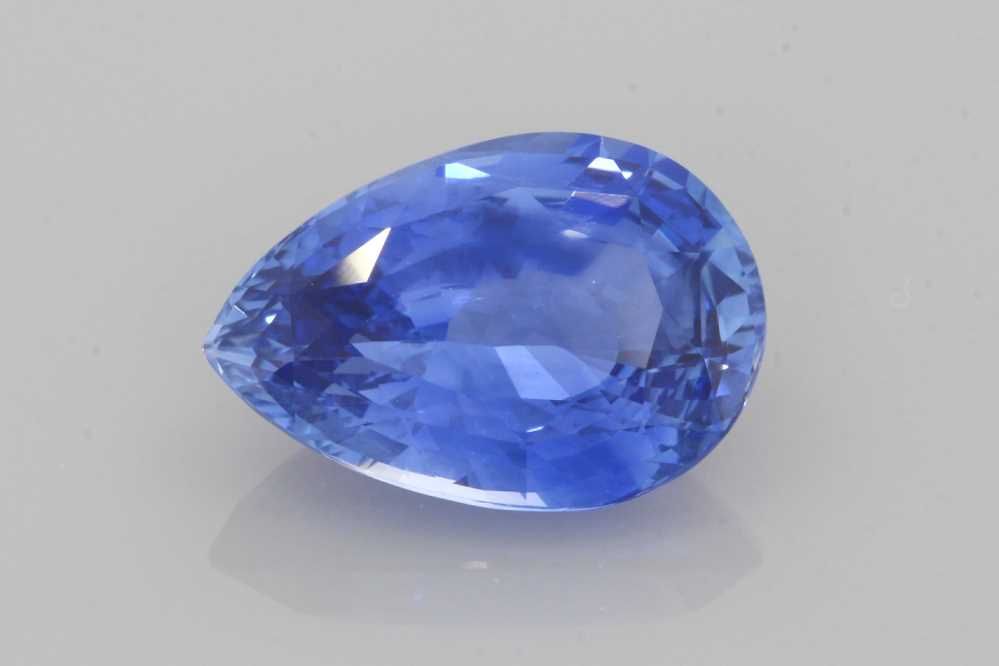 SAPPHIRE FACETED 8.65ct BLUE BLUE SI SRILANKA HEATED