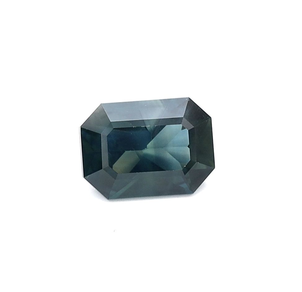 SAPPHIRE FACETED 0.87ct TEAL TEAL SI AUSTRALIA HEATED