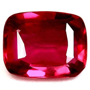Rubin 1,47 ct, czerwony, szlif cushion