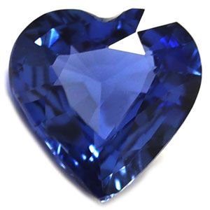 Szafir 2,22 ct, niebieski, szlif serce