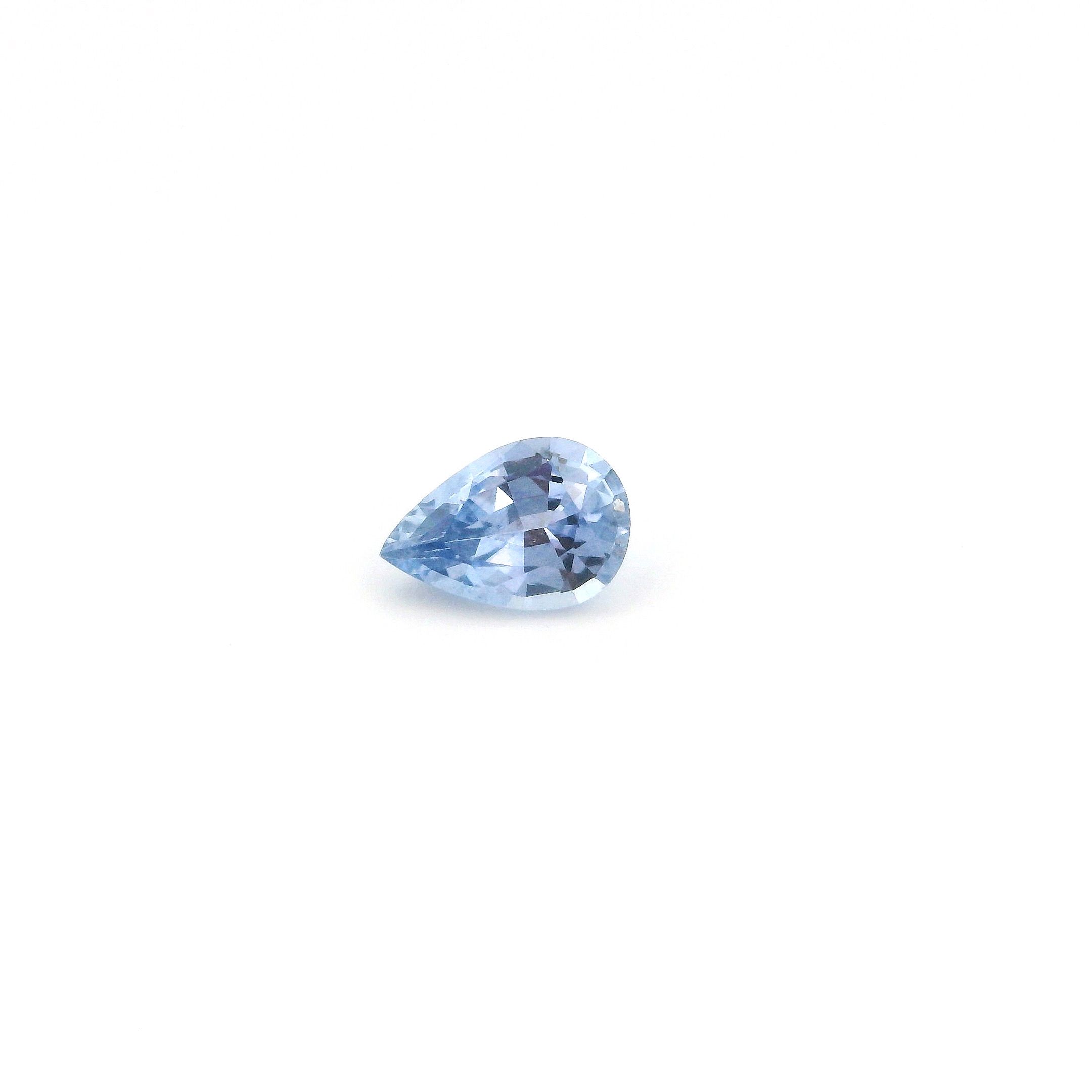 SAPPHIRE FACETED 0.5ct BLUE Medium intense EC SRILANKA HEATED
