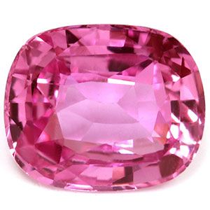 Szafir 1,89 ct, różowy, szlif cushion