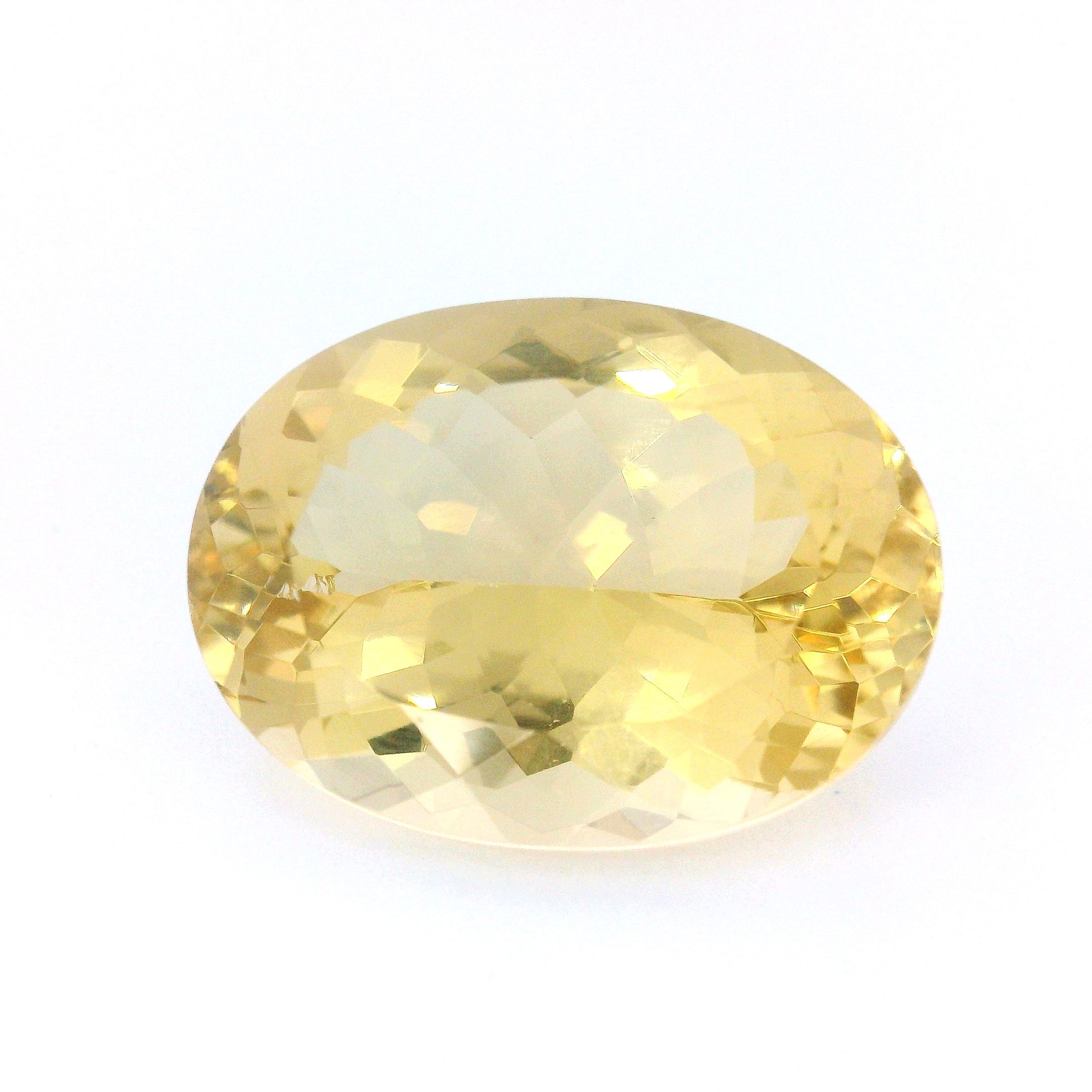 Heliodor 9,96 ct, żółty, szlif owalny
