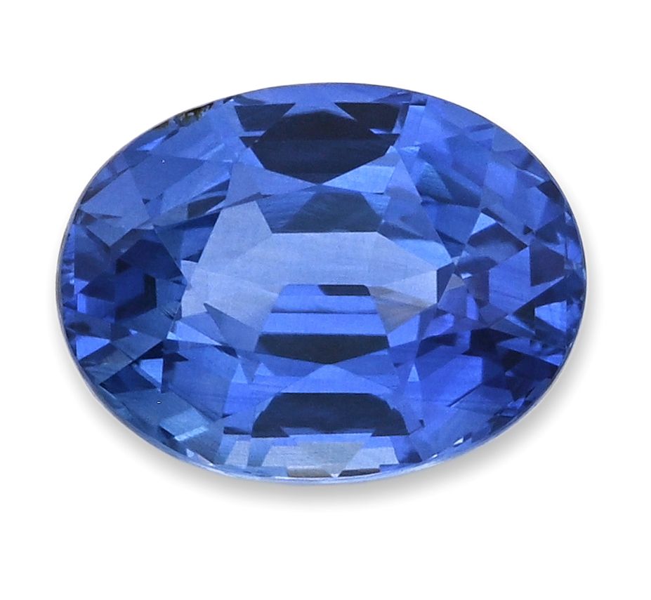 Szafir 2,57 ct, niebieski, szlif owalny