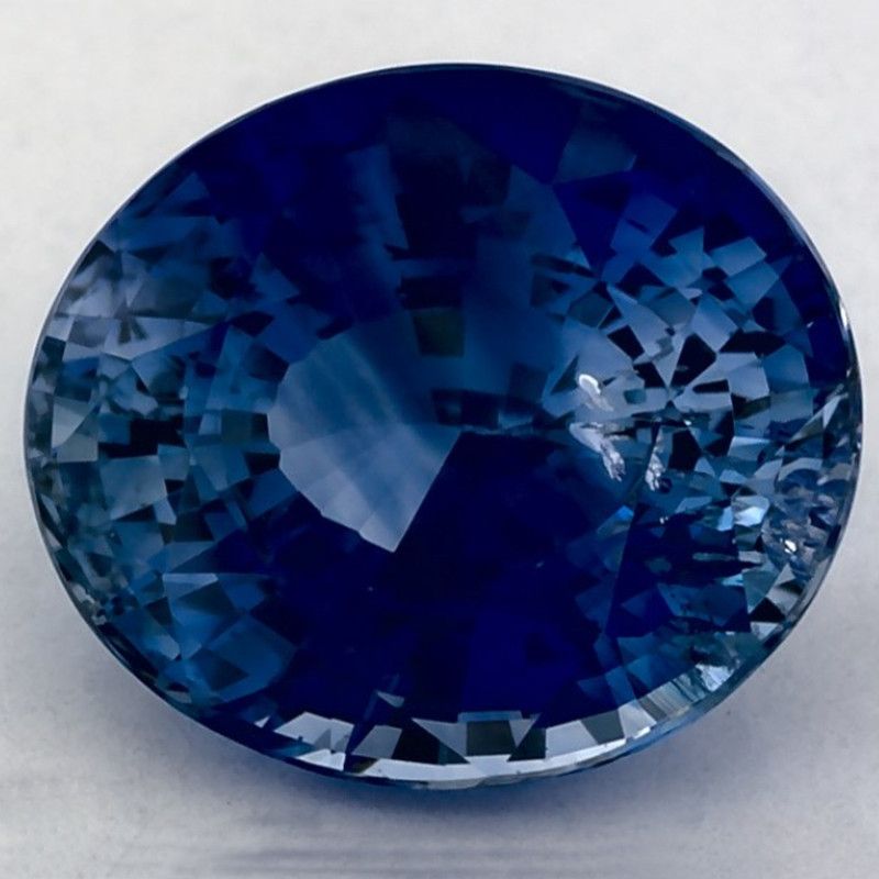 Szafir 3,17 ct, niebieski, szlif owalny