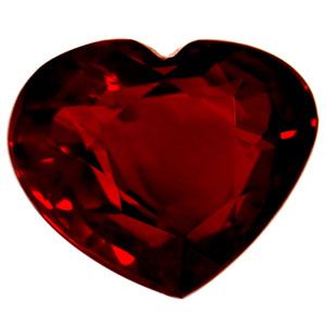 Rubin 3,05 ct, czerwony, szlif serce