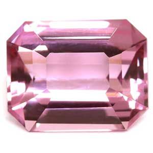 Spinel 1,02 ct, różowy, szlif szmaragdowy
