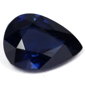 Szafir 1,19 ct, niebieski, szlif gruszka