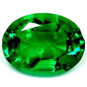 Szmaragd 1,02 ct, zielony, szlif owalny
