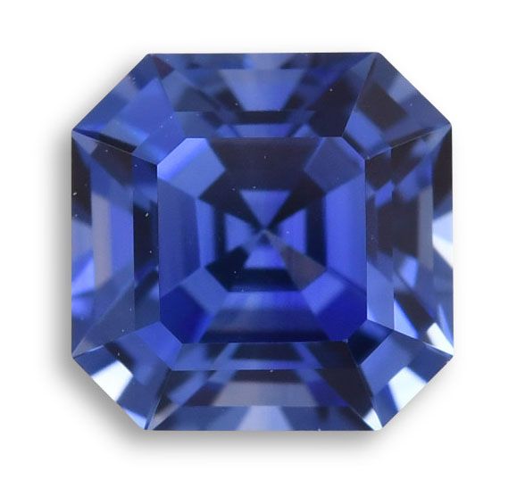 Szafir 1,40 ct, niebieski, szlif szmaragdowy