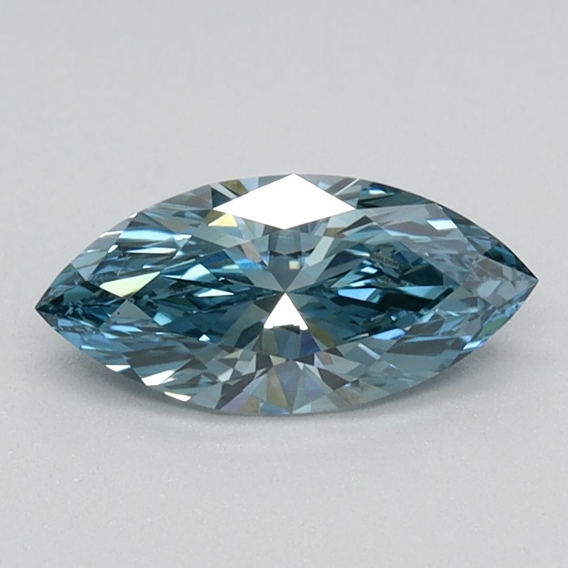 0.55 CT Fancy Intense Blue MARQUISE