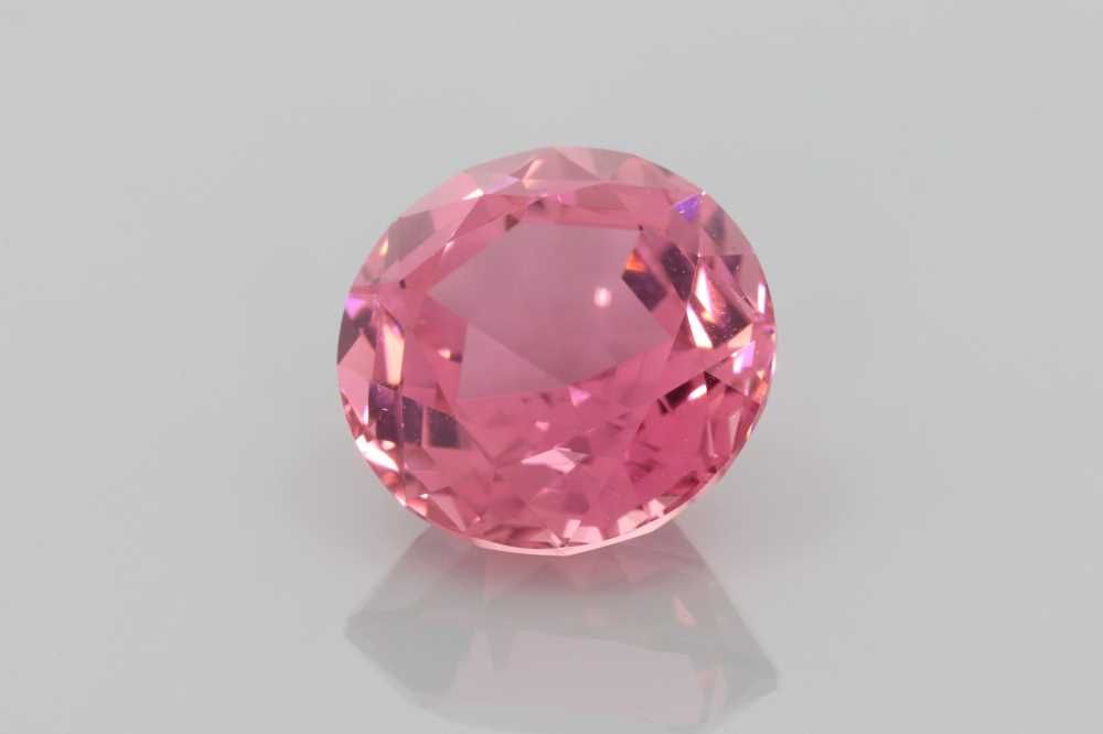 Turmalin 5,76 ct, różowy, szlif okrągły