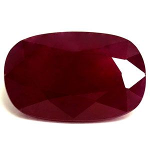 Rubin 4,18 ct, czerwony, szlif cushion