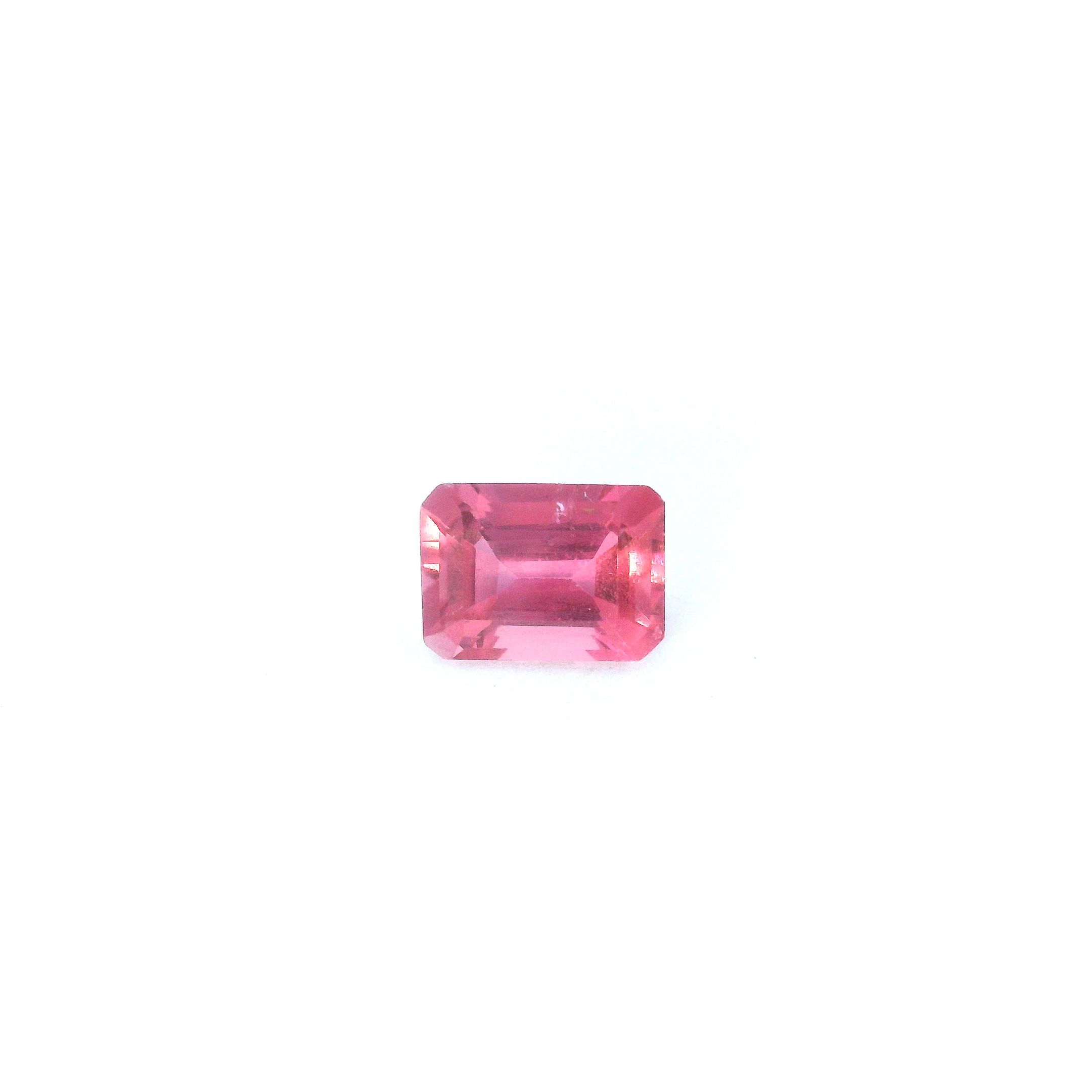 Turmalin 1,02 ct, różowy, szlif ośmiokątny