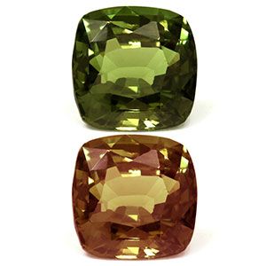 Aleksandryt 1,64 ct, zielony, szlif cushion